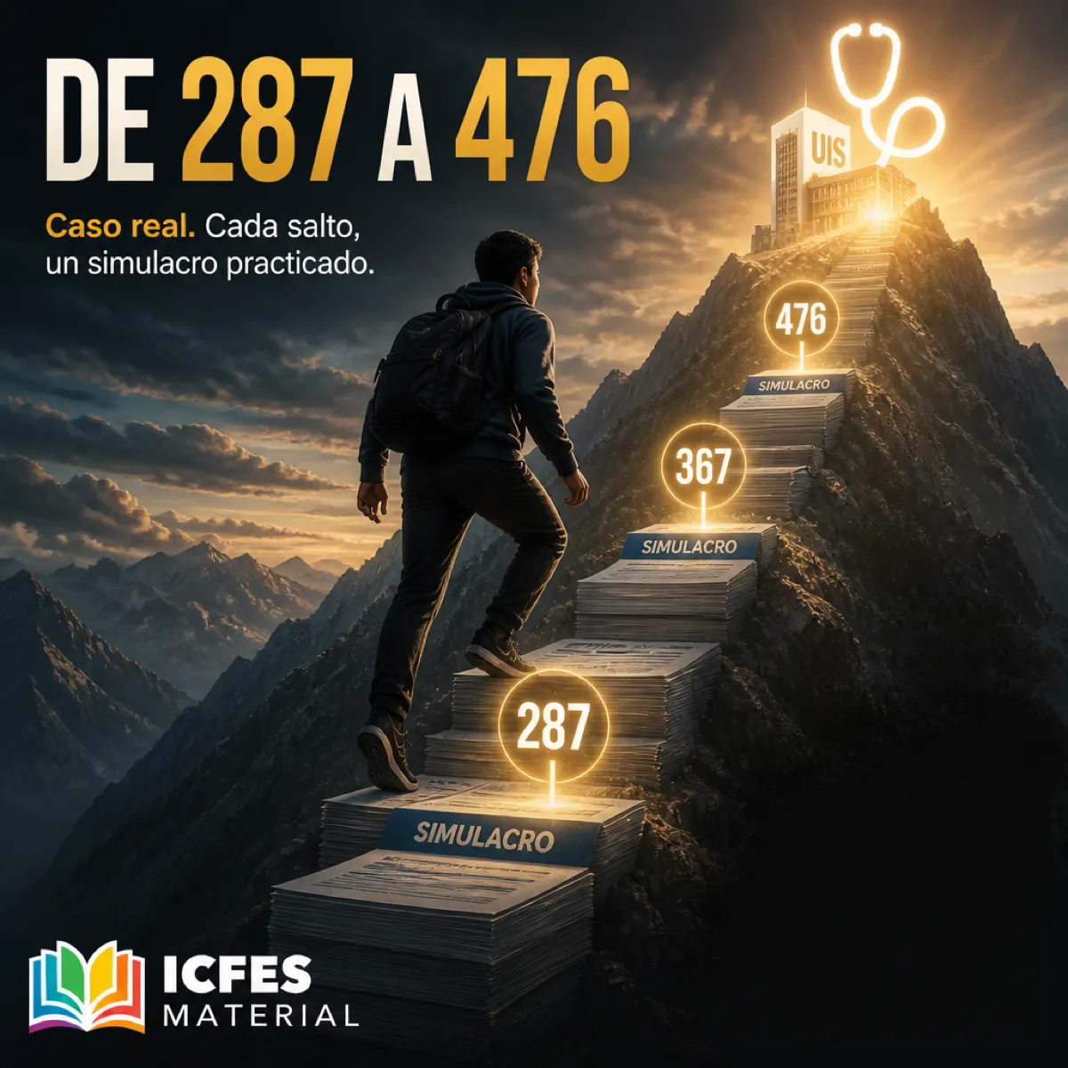 Transformación real: de 287 a 476 en el examen