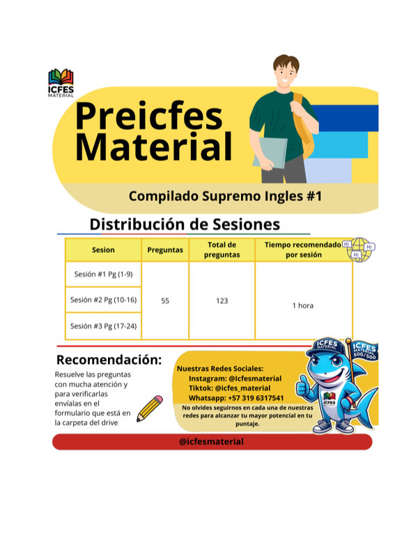 Portada del compilado de Inglés
