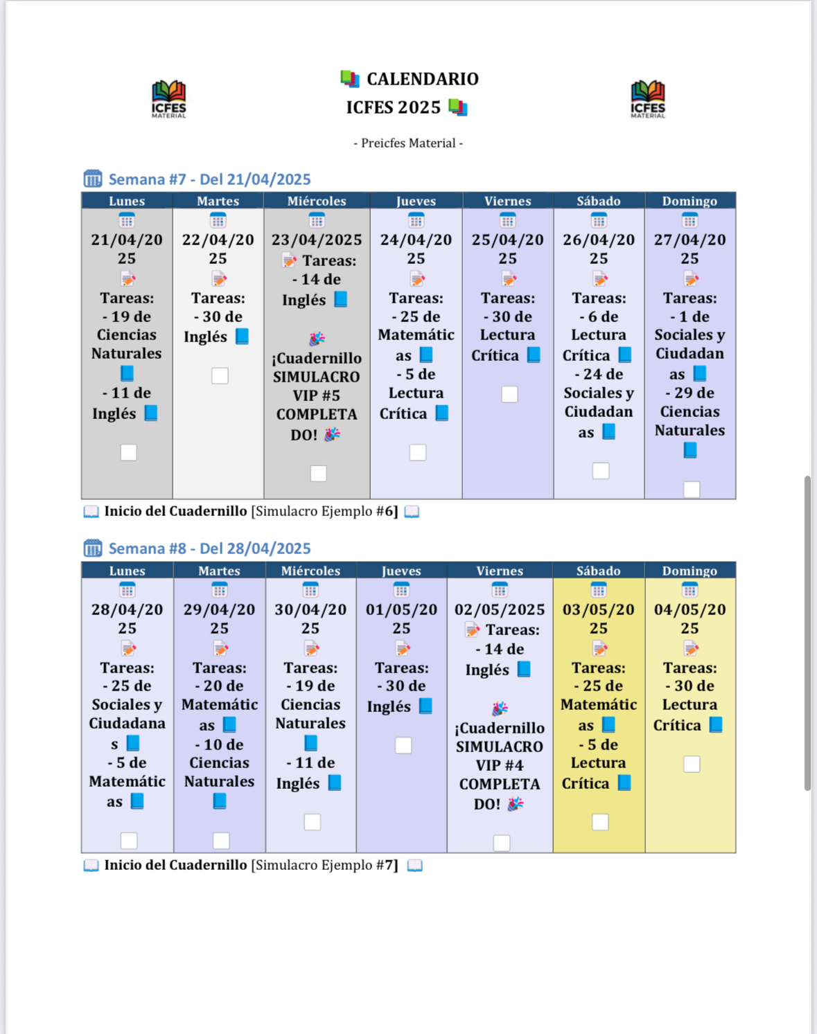 Plan de Estudio Personalizado 5