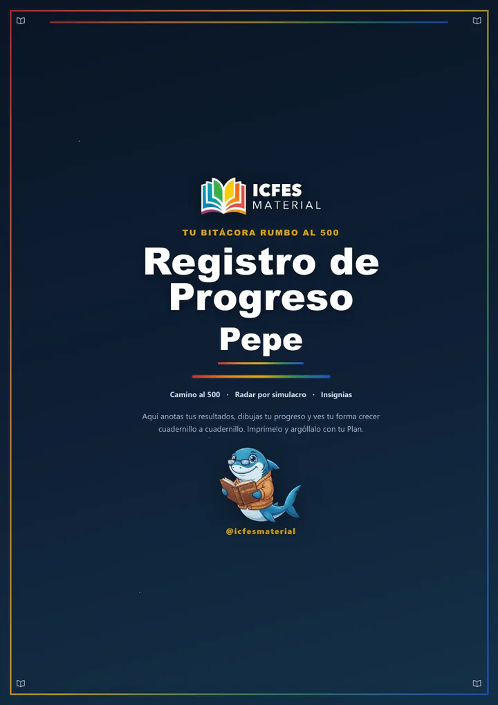 Portada real del Registro de Progreso ICFES